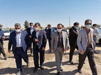 مراسم کلنگ زنی بیمارستان محلی خضری دشت بیاض