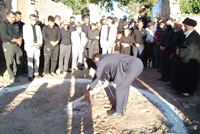 کلنگ زنی پایگاه اورژانس 115 روستای بیهود